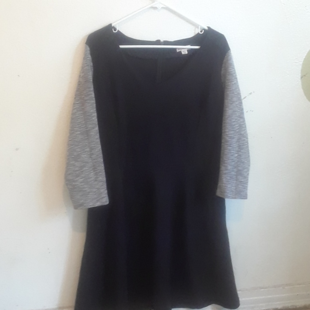 Black and gray dress